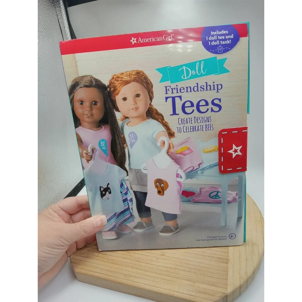 AMERICAN‎ GIRL DOLL FRIENDSHIP TEES DESIGNS BFFS CRAFTING BOOK-ARTS-HOBBIES-NEW